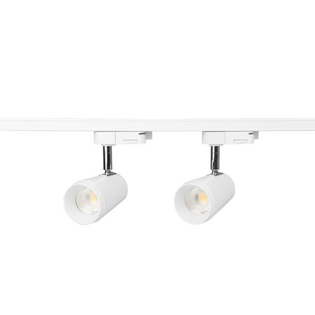 10W LED Dimmable Track Mounted Spotlight  - WH/60deg/WW