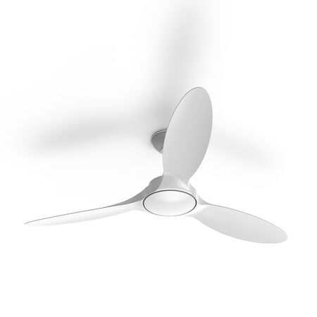 54 inch (1370mm) 3 blade 40W DC ceiling fan W/LED Light white