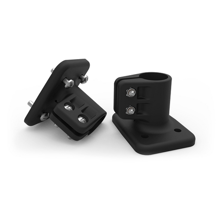 Rodmount Brackets only for roof and luminaire body - White (Rod size 25mm)