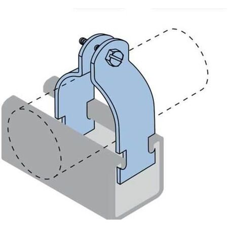 P2037SS TWO PIECE CHANNEL CLAMP 49mm SS