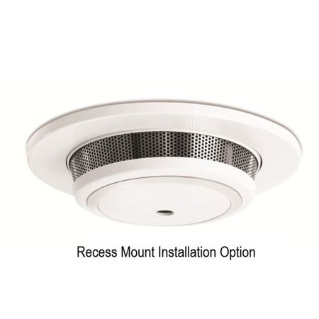 10 Year Battery Operated Photoelectric Smoke Alarm. Flush Or Recessed