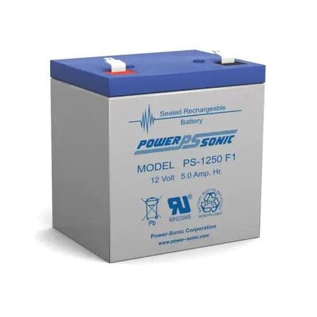 POWERSONIC SLA-12V 5AH(C20) BATT F1 TERMINAL 1YR