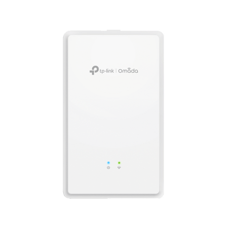 TP-LINK OMADA AX1800 WI-FI 6 GPON WALL PLATE ACCESS POINT, GPON(1), FXS(1), GbE(2), 5YR