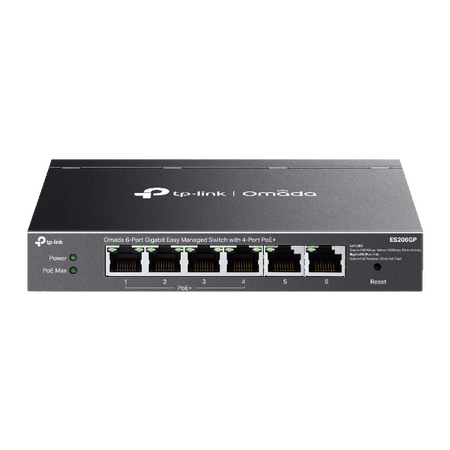 TP-LINK OMADA 6-PORT EASY MANAGED GIGABIT DESKTOP SWITCH, POE+(4), GbE(6), 65W, 5YR