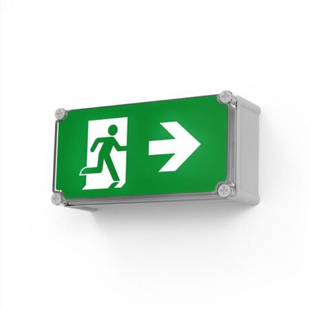 Boxit Pro IP65 Wallmount Exit Light - 40M