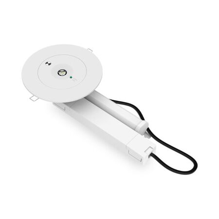 Ektor Lynk Ledfire Emergency Luminaire - D80 - Black - PRO W/wireless