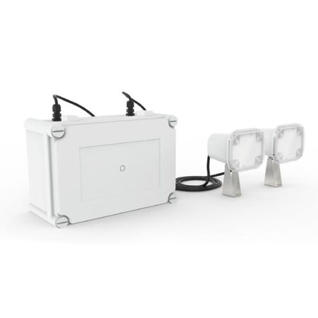 Ektor Twinspot High-Powered Emergency IP65 Luminaire with Remote Driver - PRO