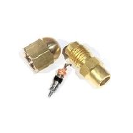 Schrader  Union - 1/4SCHR   X1/4 ID (3/8 OD SPIGOT)  incl.Cap &  Core