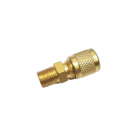 Schrader  Union -1/4 Schrader X 1/4 NPT incl.Cap &  Core