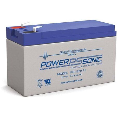 POWERSONIC SLA-12V 7AH(C20) BATT F1 TERMINAL 1YR