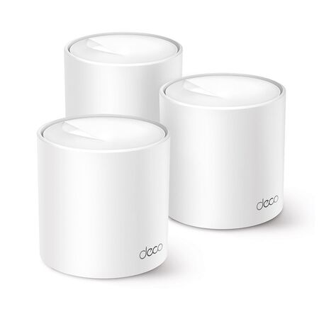 TP-LINK DECO AX1500 MESH WI-FI 6 DUAL-BAND SYSTEM, GbE(2), 3-PACK, 3YR