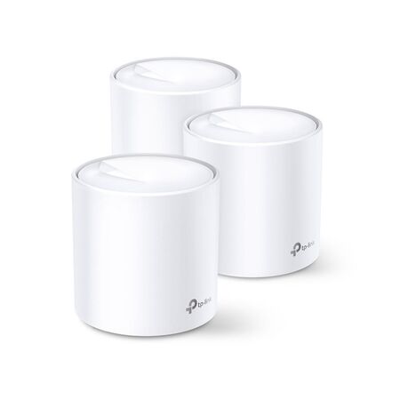 TP-LINK DECO AX1800 MESH WI-FI 6 DUAL-BAND SYSTEM, GbE(2) 3-PACK, 3YR