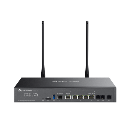 TP-LINK OMADA 4G+ CAT6 GIGABIT RACKMOUNT DSL GATEWAY, DSL/FXS(3), GBE WAN(1)/LAN(4), 5YR