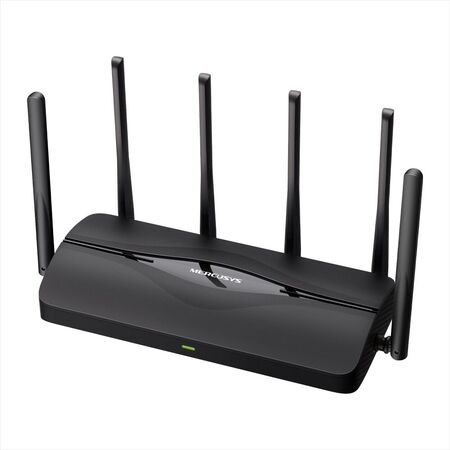 TP-LINK MERCUSYS BE6500 WI-FI 7 DUAL-BAND ROUTER, 2.5GbE WAN(1), 2.5GbE LAN(1), GbE(1),2YR