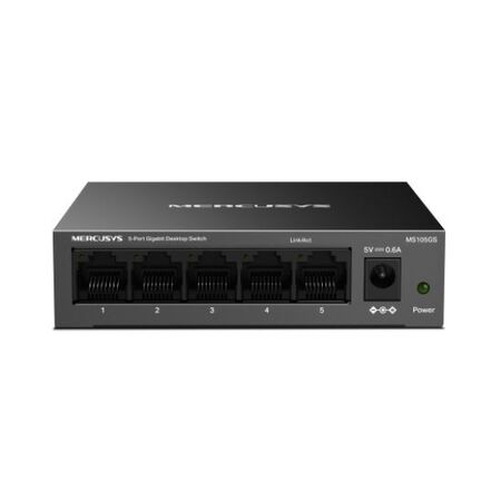 TP-LINK MERCUSYS 5-PORT GIGABIT DESKTOP SWITCH, GbE(5), METAL CASE, 2YR
