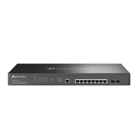TP-LINK OMADA 8-PORT MANAGED 2.5G L2+ RACK SWITCH, POE+(8 ), 10G SFP+(2), 240W, 5YR