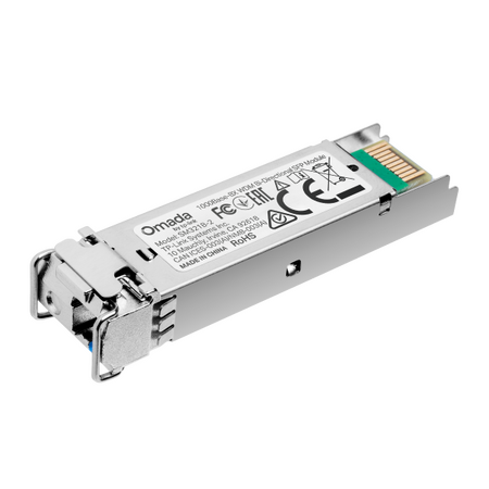 TP-LINK OMADA 1000BASE-BX WDM BI-DIRECTIONAL SFP MODULE, SINGLE-MODE, 2KM, 3YR