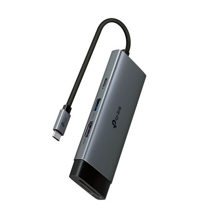 TP-LINK 7 PORT HUB, HDMI 4K@60Hz(1), SD/microSD(2), 100W PD(1), USB-A(3), 1YR