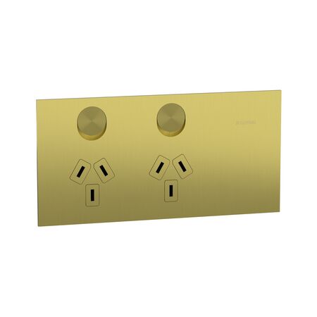 Socket Sw Horiz Twin 10A
