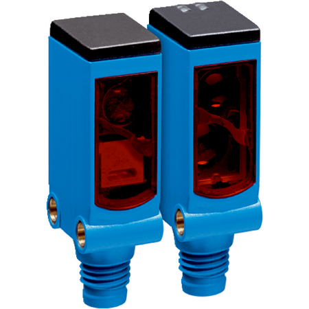 WE4S-3F3130, Throug beam switch, receiver, Pin Point LED, PNP, dark switching, 150 mm cable with connector M8, 3 pin