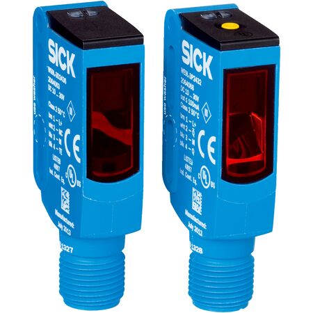 WS9L-3D2436 Photoelectric through beam switch, sender, laser class 1, red light, no adjustment, plug M12-4pin, no accessory
