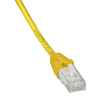 Cat6 Patch Cord U/UTP 1M PVC, YELLOW