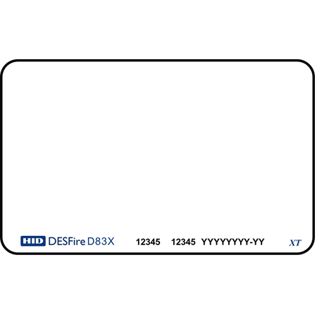 HID MF DF EV3+PROX Card 8K Unprogrammed | Migration Solution | Backward Compatibility | Gloss Finish | @Pack of 100 | by Dicker Data