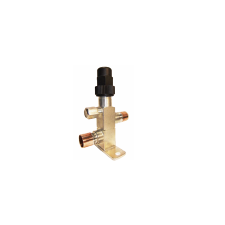 Double plated steel Capped Line Valve c/w Access - 3/8 ID