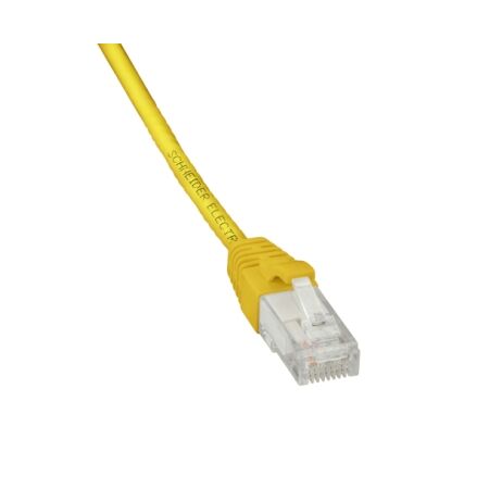 Cat6 Patch Cord U/UTP 0.5M PVC, YELLOW