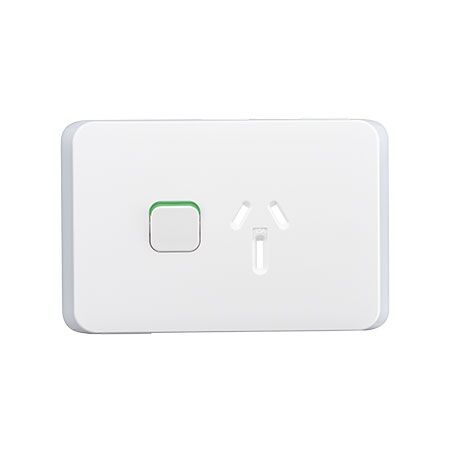 SKIN SKT Sw Horiz SGL 15A 250V