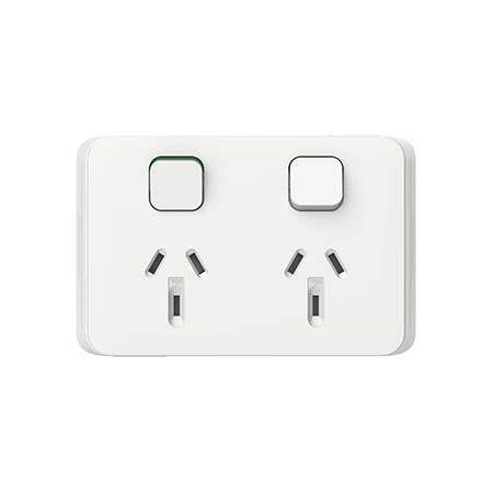 Socket Sw Horizontal Twin 10A 250V XW