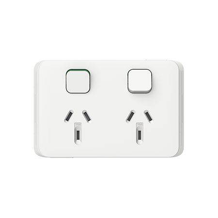 Socket Sw Vert TWN 10A 250V