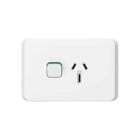 Socket Sw Horiz SGLE 15A 250V