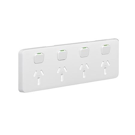 SKIN SKT Sw Horiz Quad 10A 250V XW