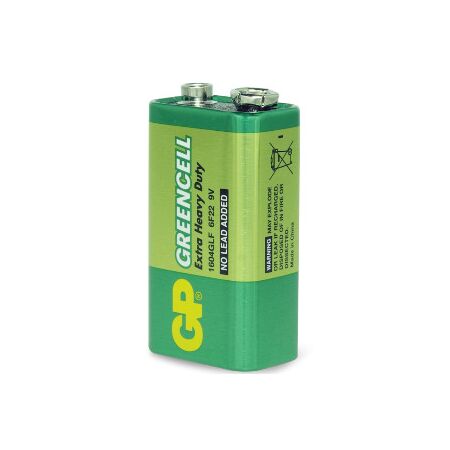 BATTERY 9V EXTRA HEAVY DUTY GREENCELL