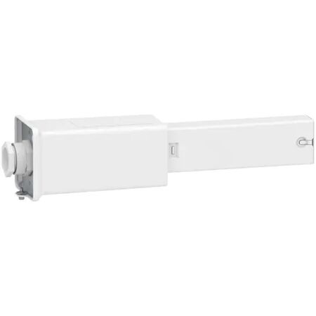 End feed unit, Canalis KBA, 25/40A, left mounting, 1 circuit, compatible DALI, white RAL9003