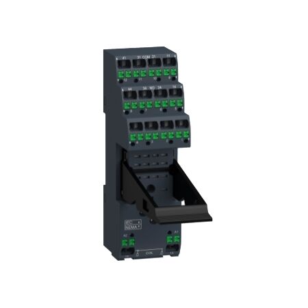 Push-In Socket with Clamp for RXM2/RXM4