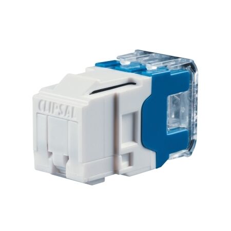 RJ45 JACK CAT6 UTP KEYSTONE SH WHITE