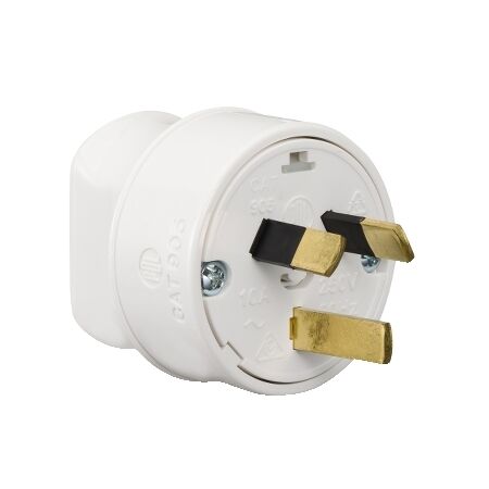 HD SP Back Entry Plug 10A WHIT