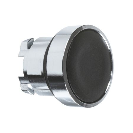 Pushbutton Head Black Flush Push/Push