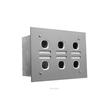 6G Switchplate S/S Inc W/B