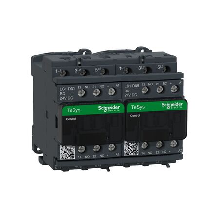 3P 24V DC Coil 9 Amp Reversing Contactor