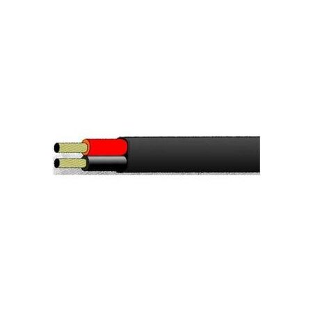Cable Auto Twin 3mm(1.13mm2) 16/0.30 Red/Black Black Sheath 100M
