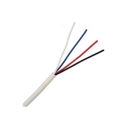 Cable Security Unscreened 14/0.20 4 Core White 100M