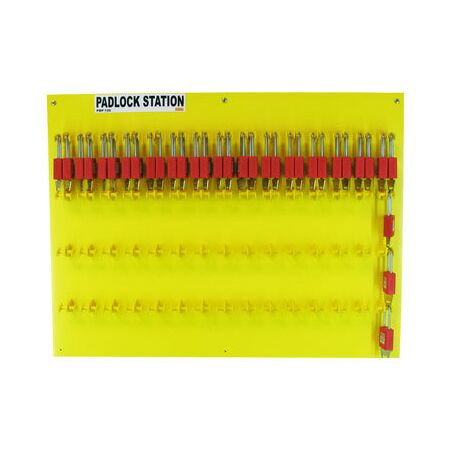 PADLOCK STORAGE BOARD HOLDS 56 PADLOCKS