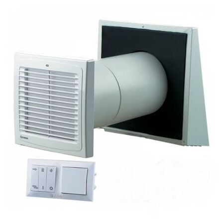 SINGLE ROOM ERV UNIT WALL MOUNTED EC MOTOR