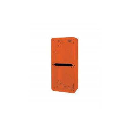 Enclosure Back Box Shallow 2 Gang with 25mm and 2 x 20mm Entries Chemical Resistant Orange