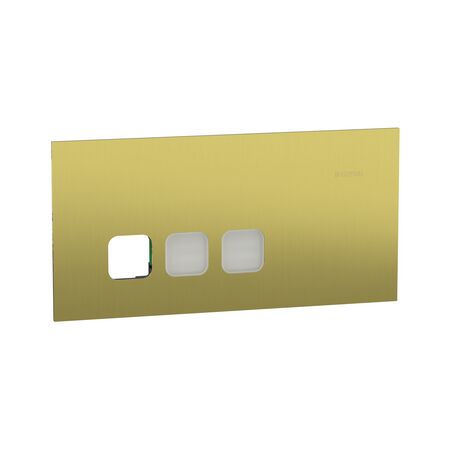 Grid and Cover Horiz 3G Comm Plate