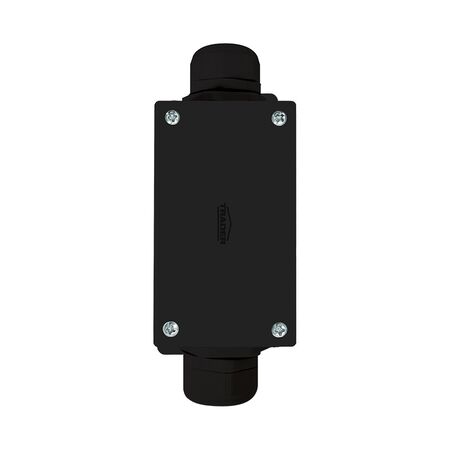 Junction Box IP66 with 4 Fixed Terminals Large Profile Black