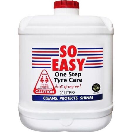 SO EASY, ONE STEP TYRE CARE 20L DRUM. NON FOAMING